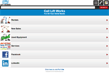 Tablet Screenshot of liftworksinc.com
